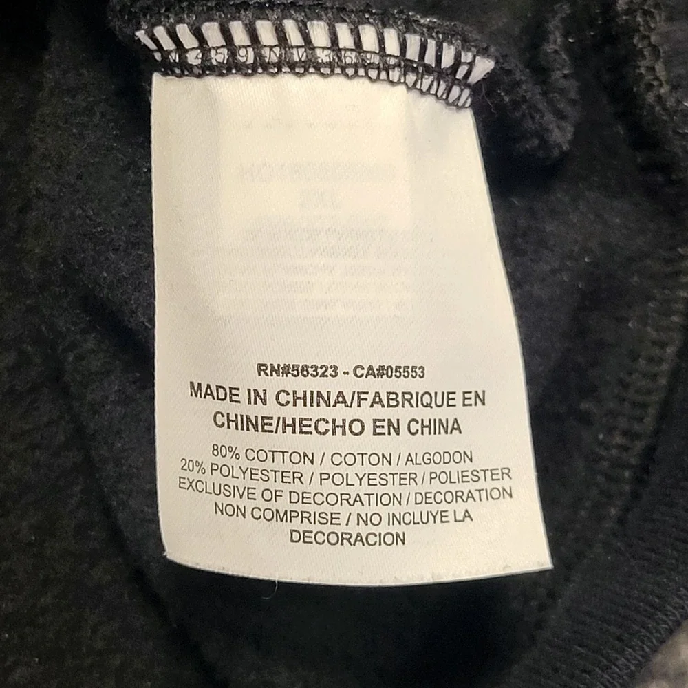 Air Jordan Sportswear Greatest Fleece Crew Black Sweatshirt Men's Size XX-Large